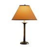 Hubbardton Forge Natural Iron Doeskin Suede Shade (Sb) Simple Lines Table Lamp