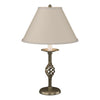 Hubbardton Forge Soft Gold Natural Linen Shade (Sa) Twist Basket Table Lamp