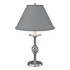 Hubbardton Forge Vintage Platinum Medium Grey Shade (Sl) Twist Basket Table Lamp