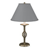 Hubbardton Forge Soft Gold Medium Grey Shade (Sl) Twist Basket Table Lamp