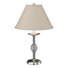 Hubbardton Forge Sterling Natural Linen Shade (Sa) Twist Basket Table Lamp