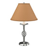 Hubbardton Forge Sterling Doeskin Suede Shade (Sb) Twist Basket Table Lamp