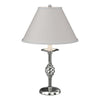 Hubbardton Forge Sterling Light Grey Shade (Sj) Twist Basket Table Lamp