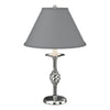 Hubbardton Forge Sterling Medium Grey Shade (Sl) Twist Basket Table Lamp