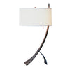 Hubbardton Forge Bronze Natural Anna Shade (Sf) Stasis Table Lamp