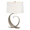 Hubbardton Forge Soft Gold Natural Anna Shade (Sf) Fullered Impressions Table Lamp