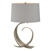 Hubbardton Forge Soft Gold Light Grey Shade (Sj) Fullered Impressions Table Lamp