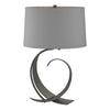 Hubbardton Forge Natural Iron Medium Grey Shade (Sl) Fullered Impressions Table Lamp