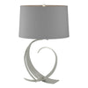 Hubbardton Forge Sterling Medium Grey Shade (Sl) Fullered Impressions Table Lamp