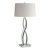 Hubbardton Forge Vintage Platinum Flax Shade (Se) Almost Infinity Table Lamp