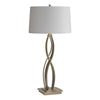 Hubbardton Forge Soft Gold Light Grey Shade (Sj) Almost Infinity Table Lamp