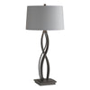 Hubbardton Forge Natural Iron Medium Grey Shade (Sl) Almost Infinity Table Lamp