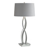 Hubbardton Forge Vintage Platinum Medium Grey Shade (Sl) Almost Infinity Table Lamp