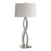 Hubbardton Forge Sterling Flax Shade (Se) Almost Infinity Table Lamp