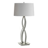 Hubbardton Forge Sterling Light Grey Shade (Sj) Almost Infinity Table Lamp