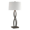 Hubbardton Forge Natural Iron Natural Anna Shade (Sf) Almost Infinity Tall Table Lamp