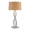 Hubbardton Forge Vintage Platinum Doeskin Suede Shade (Sb) Almost Infinity Tall Table Lamp