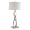 Hubbardton Forge Vintage Platinum Natural Anna Shade (Sf) Almost Infinity Tall Table Lamp