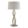 Hubbardton Forge Soft Gold Flax Shade (Se) Almost Infinity Tall Table Lamp