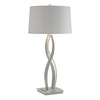 Hubbardton Forge Vintage Platinum Light Grey Shade (Sj) Almost Infinity Tall Table Lamp