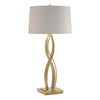 Hubbardton Forge Modern Brass Flax Shade (Se) Almost Infinity Tall Table Lamp