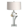 Hubbardton Forge Vintage Platinum Flax Shade (Se) Antasia Table Lamp