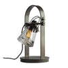 Hubbardton Forge Dark Smoke Clear Glass (Zm) Erlenmeyer Table Lamp