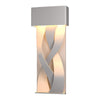 Hubbardton Forge Coastal Burnished Steel Tress Small Dark Sky Friendly Led Outdoor Sconce