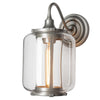 Hubbardton Forge Coastal Burnished Steel Clear Glass (Zm) Fairwinds Outdoor Sconce