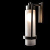 Hubbardton Forge Coastal Burnished Steel Frosted Glass (Fd) Alcove Small Outdoor Sconce