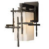 Hubbardton Forge Coastal Oil Rubbed Bronze Opal Glass (Gg) Tura Small Outdoor Sconce