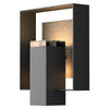 Hubbardton Forge Coastal Black Coastal Natural Iron Clear Glass (Zm) Shadow Box Outdoor Sconce