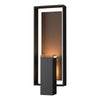 Hubbardton Forge Coastal Black Coastal Bronze Clear Glass (Zm) Shadow Box Large Outdoor Sconce