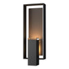 Hubbardton Forge Coastal Black Coastal Dark Smoke Clear Glass (Zm) Shadow Box Large Outdoor Sconce