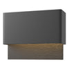 Hubbardton Forge Coastal Black Coastal Black Stratum Dark Sky Friendly Led Outdoor Sconce