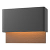 Hubbardton Forge Coastal Black Coastal Bronze Stratum Dark Sky Friendly Led Outdoor Sconce