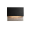 Hubbardton Forge Coastal Black Coastal Burnished Steel Stratum Dark Sky Friendly Led Outdoor Sconce