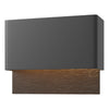 Hubbardton Forge Coastal Black Coastal Oil Rubbed Bronze Stratum Dark Sky Friendly Led Outdoor Sconce