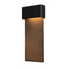 Hubbardton Forge Coastal Black Coastal Bronze Stratum Large Dark Sky Friendly Led Outdoor Sconce