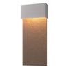 Hubbardton Forge Coastal Burnished Steel Coastal Bronze Stratum Large Dark Sky Friendly Led Outdoor Sconce