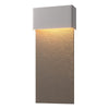 Hubbardton Forge Coastal Burnished Steel Coastal Dark Smoke Stratum Large Dark Sky Friendly Led Outdoor Sconce