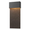 Hubbardton Forge Coastal Black Coastal Oil Rubbed Bronze Stratum Large Dark Sky Friendly Led Outdoor Sconce