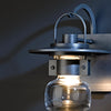 Hubbardton Forge Coastal Burnished Steel Clear Glass (Zm) Mason Small Outdoor Sconce