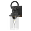 Hubbardton Forge Coastal Black Clear Glass (Zm) Cavo Outdoor Wall Sconce