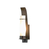 Hubbardton Forge Coastal Bronze Opal Glass (Gg) Sea Coast Small Outdoor Sconce