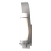 Hubbardton Forge Coastal Burnished Steel Opal Glass (Gg) Sea Coast Outdoor Sconce