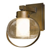 Hubbardton Forge Coastal Bronze Seeded Clear Glass (Ii) Port Small Outdoor Sconce