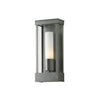 Hubbardton Forge Coastal Burnished Steel Opal Glass (Gg) Portico Small Outdoor Sconce