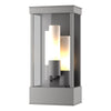 Hubbardton Forge Coastal Burnished Steel Opal Glass (Gg) Portico Outdoor Sconce