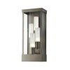 Hubbardton Forge Coastal Dark Smoke Seeded Clear Glass (Ii) Portico Large Outdoor Sconce